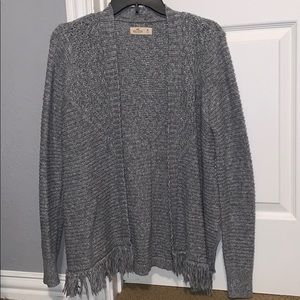 Hollister gray knitted cardigan